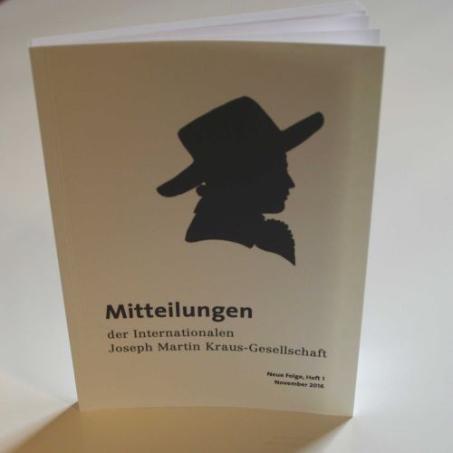 Mitteilungen der Internationalen Joseph Martin Kraus-Gesellschaft Neue Folge Heft 1