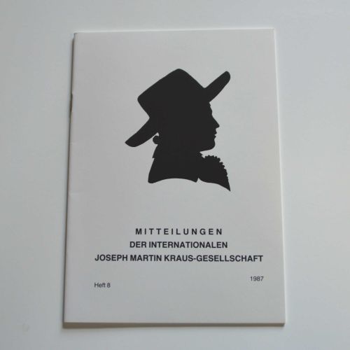 Mitteilungen der Internationalen Joseph Martin Kraus-Gesellschaft Heft 8